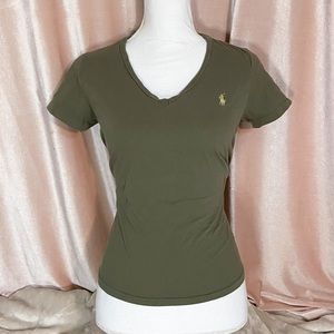 Polo Ralph Lauren green fitted tshirt